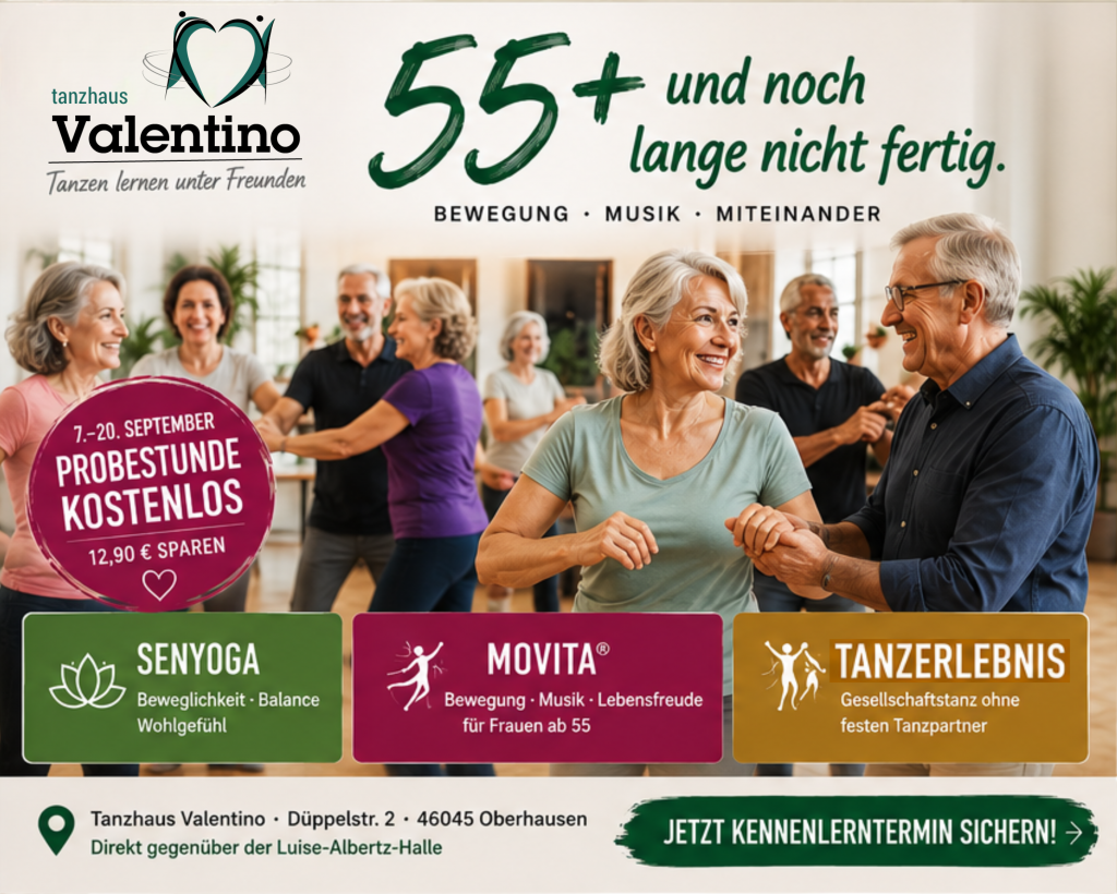 55 Plus - Entspannung - Vitalität - Tanzen